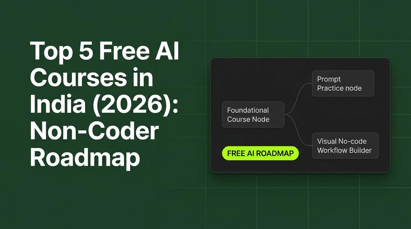 Top 5 Free AI Courses in India (2026): Non-Coder Learning Roadmap